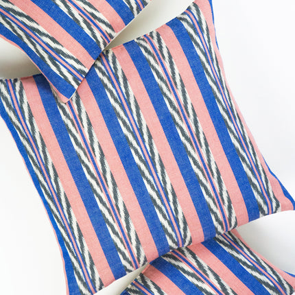 Maya Jaspe Blue & Coral Pillow
