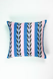 Palm Jaspe Blue & Light Pink Pillow