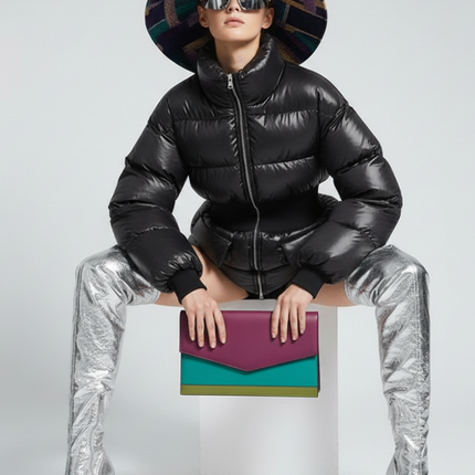 NOHO Elastic Waist Puffer Jacket BYMANYC ® New York