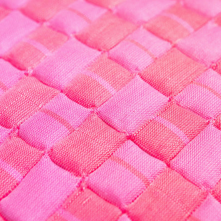 Sujani Quilted Pillow - Neon Pink