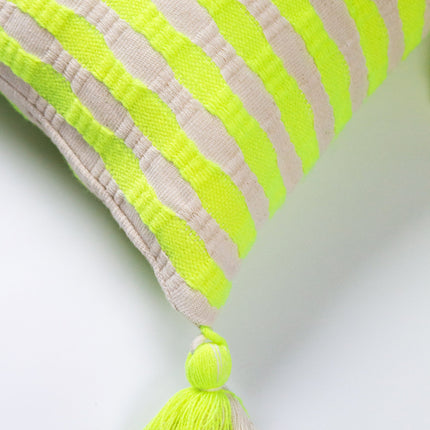 Antigua Pillow - Neon Pink and Yellow
