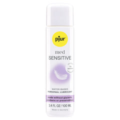 pjur med SENSITIVE Glide Water-based Intimate Personal Lubricant 3.4oz
