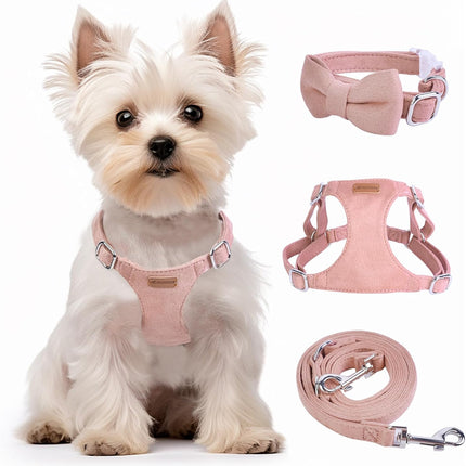 No Pull Puppy Harness and Leash Set – Soft, Escape-Proof, and Fully Adjustable!
