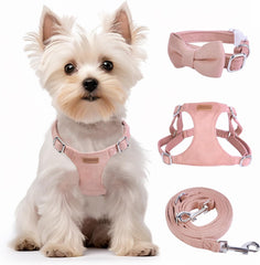 No Pull Puppy Harness and Leash Set – Soft, Escape-Proof, and Fully Adjustable!