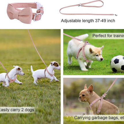 No Pull Puppy Harness, Leash & Collar Set — Soft, Escape-Proof, Adjustable
