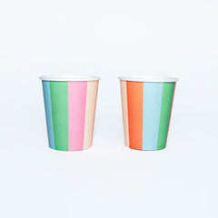 Striped Paper Cups (x 12) - Striped Collection