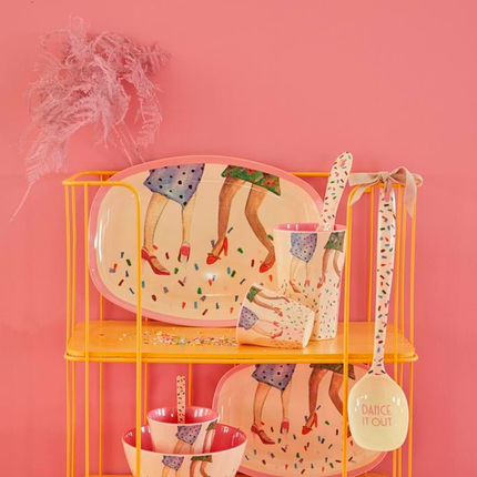 Melamine Salad Spoon | Dancing Legs Print