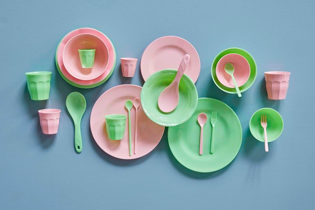 Melamine Lunch Plate | Neon Green