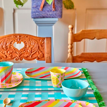 Melamine Rectangular Plate | Summer Rush Print
