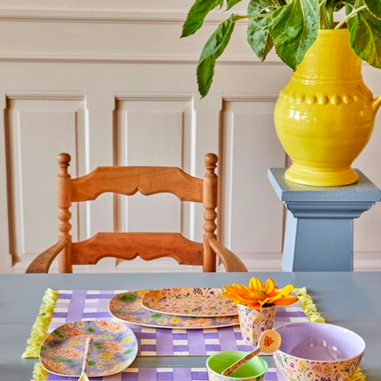 Melamine Rectangular Plate | Wild Flower Print