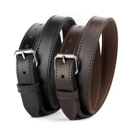 Steel Core Leather Gun Belt 1.25” – Made in USA