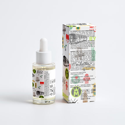 Rosemary Hair & Scalp Strengthening Oil BYMANYC ® New York – Superior Nourishment and Shine