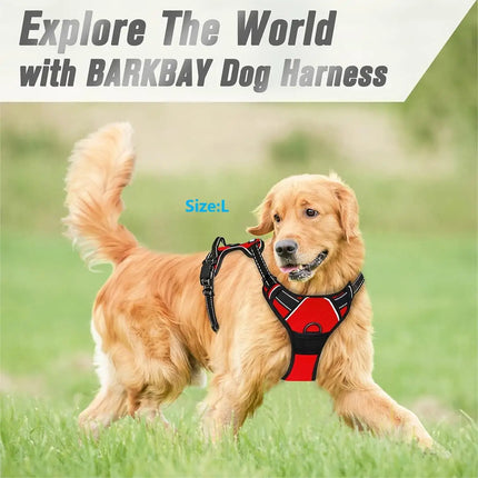 No Pull Dog Harness for Large Dogs — Reflective & Easy Control