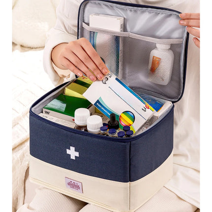 Foldable Large Capacity Medical & Travel First Aid Bag | Dustproof, Waterproof, Organizer