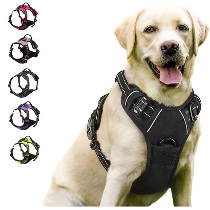 No Pull Dog Harness for Large Dogs — Reflective & Easy Control