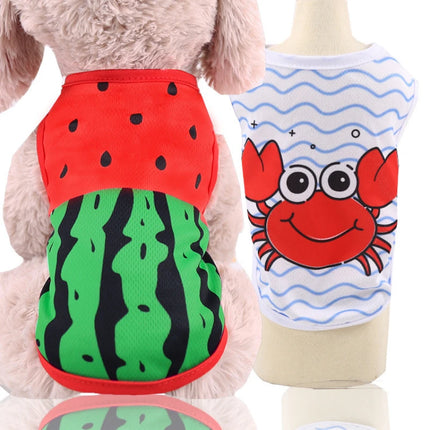 Summer Cartoon Dog Shirt – Soft & Breathable Pet T-Shirt for Small Dogs