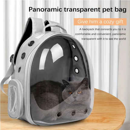 Transparent Cat Carrier Backpack | Large Capacity, Breathable, Durable PC Material