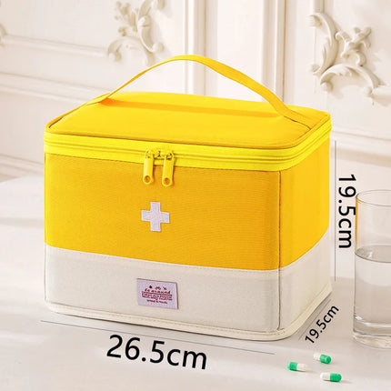 Foldable Large Capacity Medical & Travel First Aid Bag | Dustproof, Waterproof, Organizer