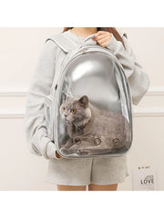 Transparent Cat Carrier Backpack | Large Capacity, Breathable, Durable PC Material