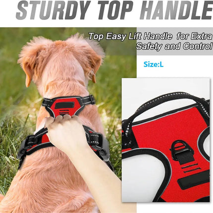 No Pull Dog Harness for Large Dogs — Reflective & Easy Control