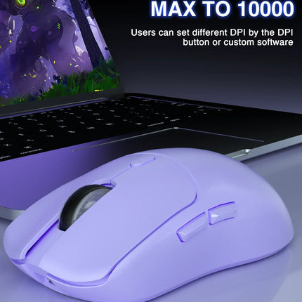 Tri-mode Rechargeable Ergonomic Bluetooth Mouse