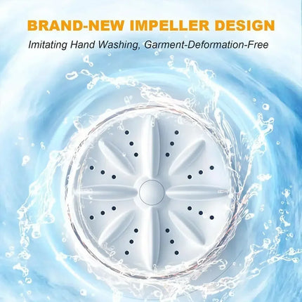 Wireless Mini Washing Machine 1L – Underwear & Socks Laundry Bucket