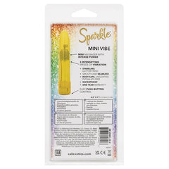 Sparkle Mini Vibe | 3-Speed Waterproof Bullet Massager - Yellow Glitter