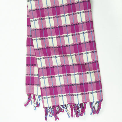 San Andres Gingham Pink & White Kitchen Towel