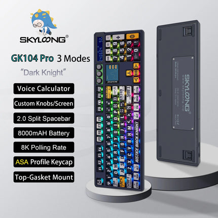 SKYLOONG GK104 Pro Wireless Mechanical Keyboard with Screen & Knobs