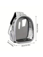 Transparent Cat Carrier Backpack | Large Capacity, Breathable, Durable PC Material