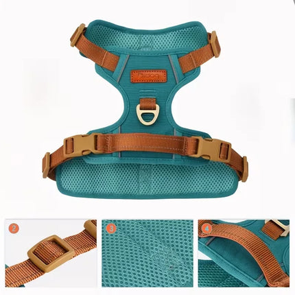 Heavy-Duty No-Escape Dog Harness — Padded & Adjustable for Medium & Large Breeds