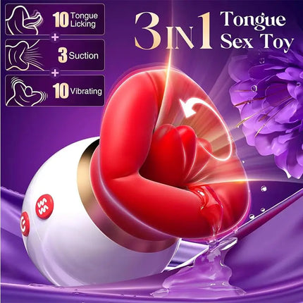 Clitoris Sucking Vibrator for Women | Tongue Licking, Vacuum Stimulator, Adult Sex Toy