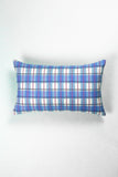 San Andres Gingham Blue & White Pillow
