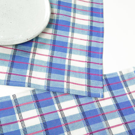 San Andres Gingham Blue & White Placemat