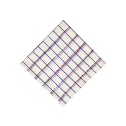 San Lucas Plaid White Napkin