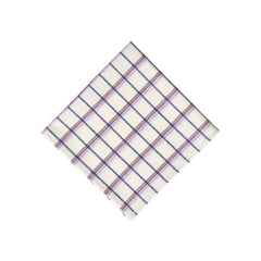 San Lucas Plaid White Napkin