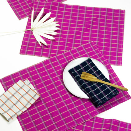 San Lucas Plaid Pink Placemat