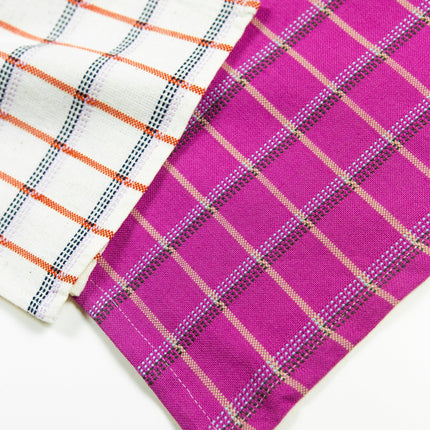 San Lucas Plaid Pink Table Runner