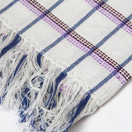 San Lucas Plaid White Kitchen Towel
