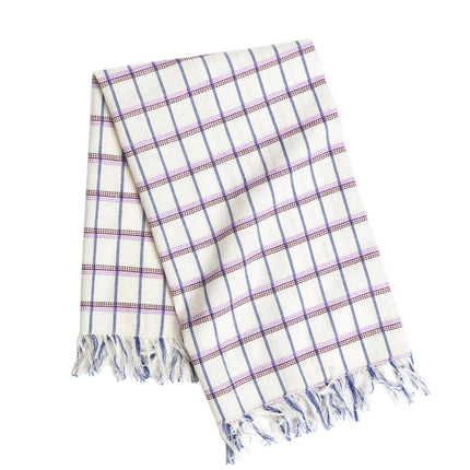 San Lucas Plaid White Kitchen Towel