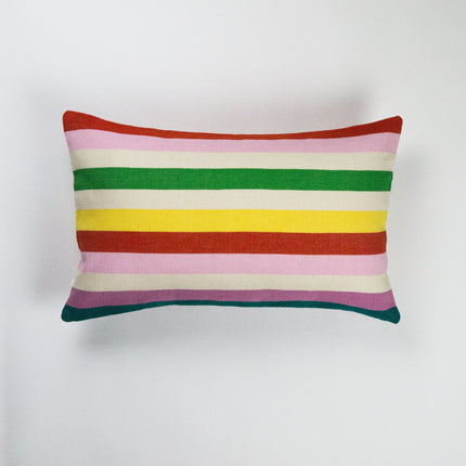 Santiago Rainbow Grid Pillow