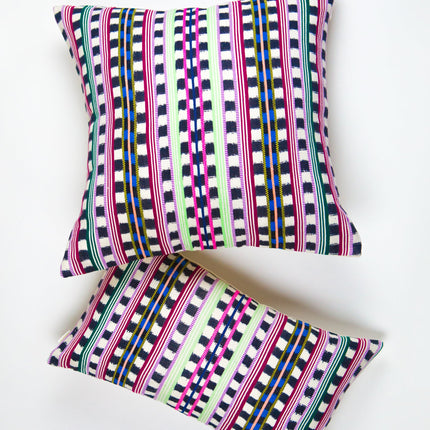 Santiago Atitlan Pink and Lime Pillow