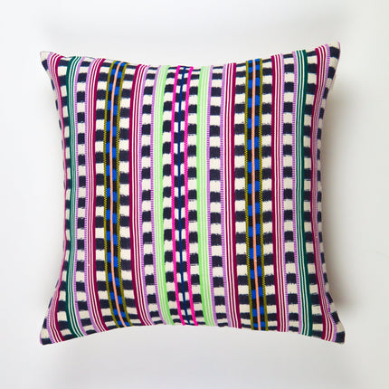 Santiago Atitlan Pink and Lime Pillow