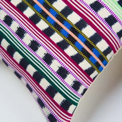 Santiago Atitlan Pink and Lime Pillow