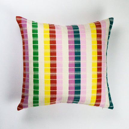 Santiago Rainbow Grid Pillow