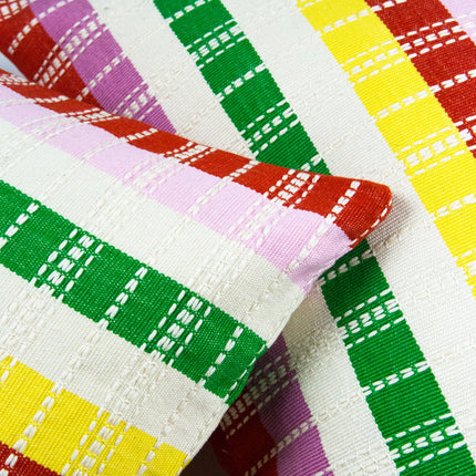 Santiago Rainbow Grid Pillow