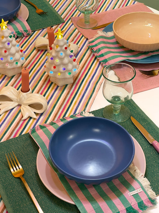 Flora Stripe Party Napkin Set