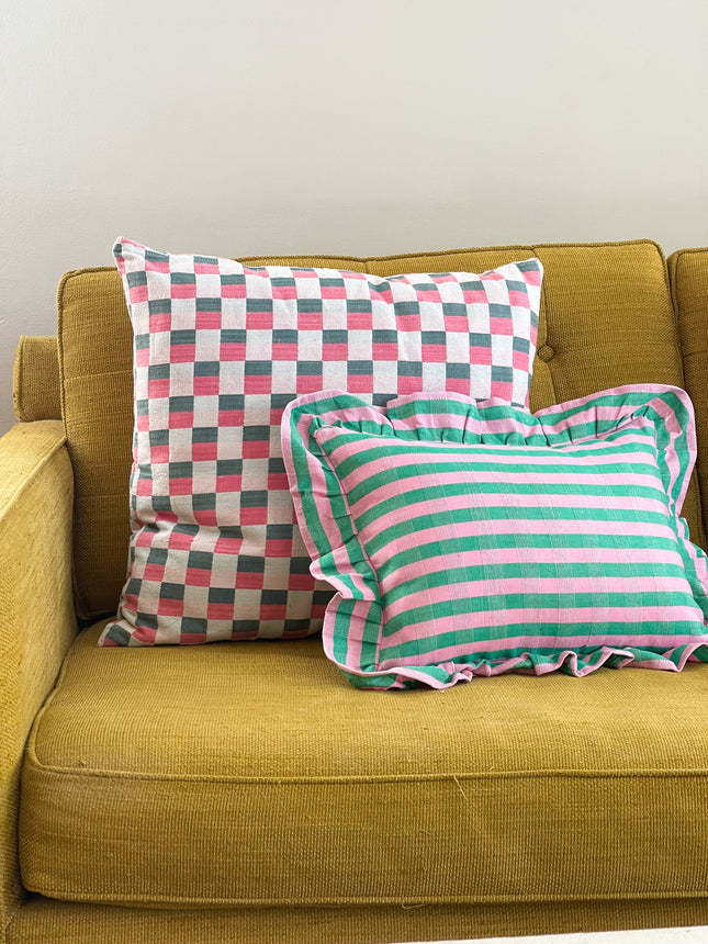 Flora Stripe Pillow