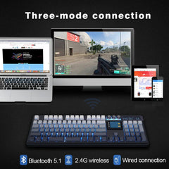 SKYLOONG GK104 Pro Wireless Mechanical Keyboard with Screen & Knobs