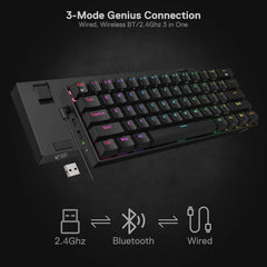 K530 Pro Draconic 60% Wireless RGB 3-Mode Mechanical Keyboard
